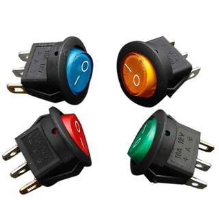 4 x 12V LED illuminated rocker on-off toggle SPST switch dash light car boat