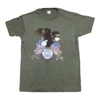 เสื้อยืดวินเทจ U.S. ARMY ผ้า50/50 ผ้าบ้างออกมุ้งๆสวย 300฿