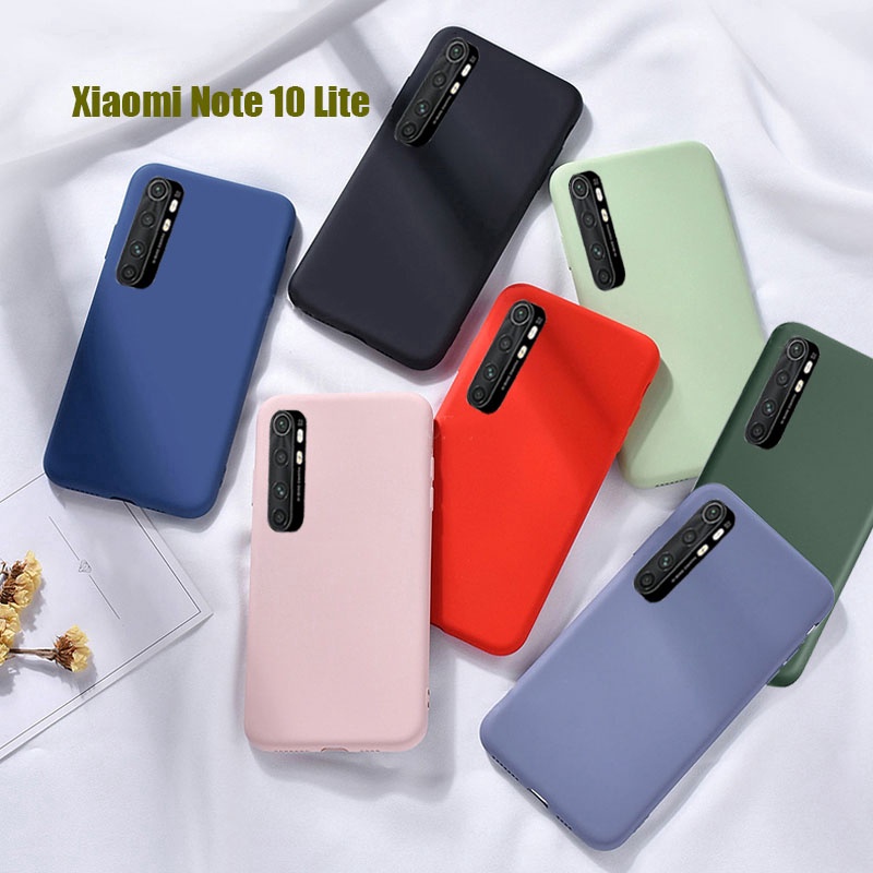 เคส โทรศัพท์มือถือซิลิโคนเหลว For Xiaomi Mi Note 10 Lite 9 Pro