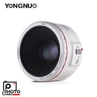 Yongnuo YN 50mm f/1.8 II for Canon EF (White) เลนส์โลหะ,ทำงานเงียบ,โฟกัสไว