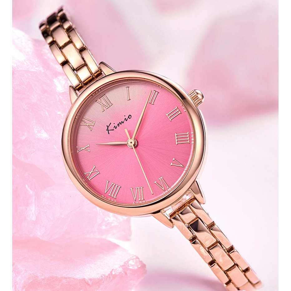 Kimio สร้อยข้อมือ Sun pattern ผู้หญิงนาฬิกา k6408m