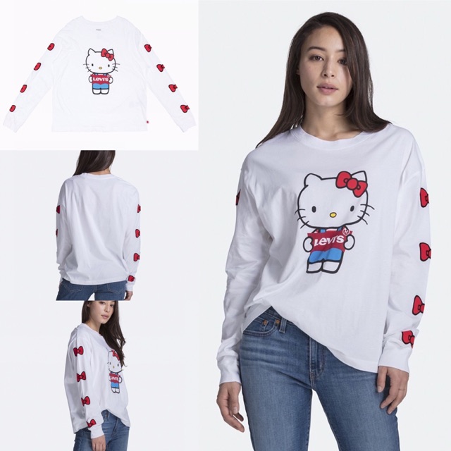 📍SALE📍Levi’s x Hello Kitty เสื้อแขนยาวคิตตี้ ส่งฟรี