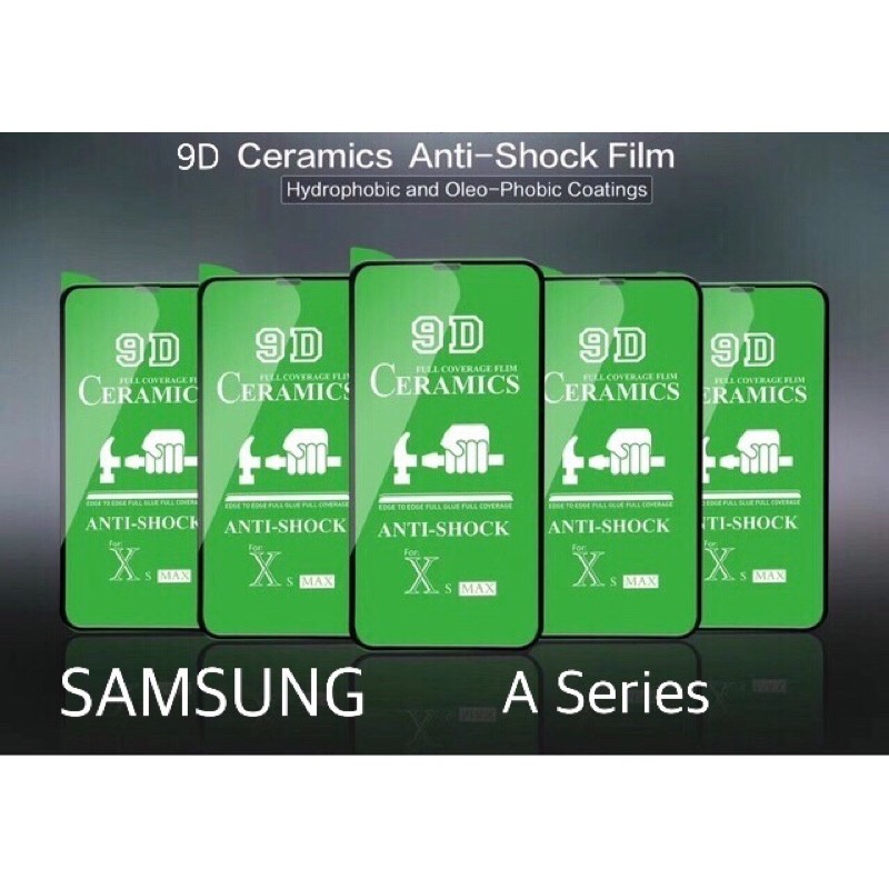 Samsung A01 A02 A02s A10 A10s A20s A30 A30s A50 A50s A21 A21s A31 A51 A71 เต็มหน้าจอ 9d เซรามิคกระจก