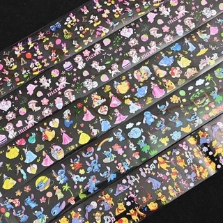 [100cm.]ฟอยการ์ตูน ฟอยลอกลาย การ์ตูนดิสนีย์ (ใช้คู่กับกาวลอกฟอย) Cartoon Stickers Nail Art stickers Foil 3D
