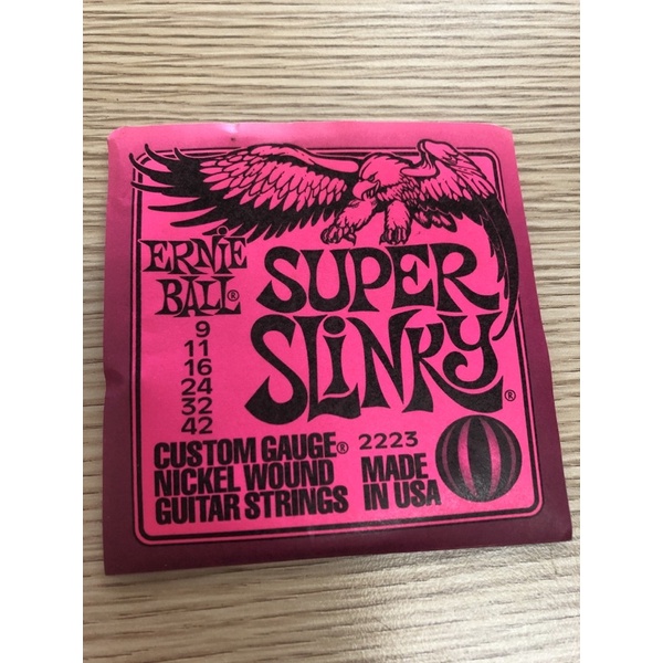 สายกีตาร์ไฟฟ้า ERNIE BALL SUPER SLINKY แท้💯💯