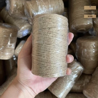 เชือกปอ/ป่าน ความยาวประมาณ 100 เมตร ขนาดประมาณ 2 mm สำหรับผูกกล่องของขวัญ-ของชำร่วย/กล่องพัสดุ