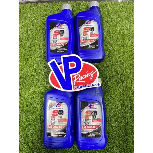 VP RACING 4T S4 250 500 1000 มอเตอร์เครื่องยนต์น้ํามัน VP RACING LUBRICANTS MAKIN POWER VP RACING สต