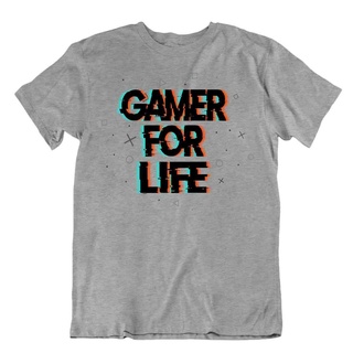 คอลูกเรือเสื้อยืด พิมพ์ลายเกมเมอร์ For Life Playoff Joke สําหรับผู้ชายS-5XL