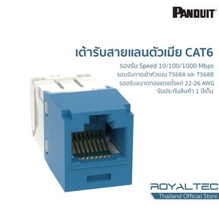 Panduit Pan-Net Modular Jack เต้ารับสายแลนตัวเมีย Cat6 Panduit