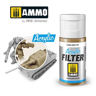 Ammo By MIG - AMIG0824 ACRYLIC FILTER Tan