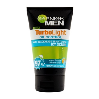 สุดยอด!✅ GARNIER Men TurboLight Oil Control Icy Scrub 100ml 🚚พร้อมส่ง!! 💨