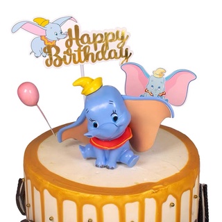 โมเดลฟิกเกอร์ PVC รูปการ์ตูนอนิเมะ Dumbo Elephant Dumbo เหมาะกับของขวัญวันเกิด ของเล่นสําหรับเด็ก