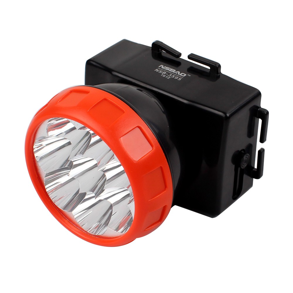 Telecorsa NSBAO ไฟคาดหัวLED8ดวง รุ่น NSB-3595(สีดำ-ส้ม)