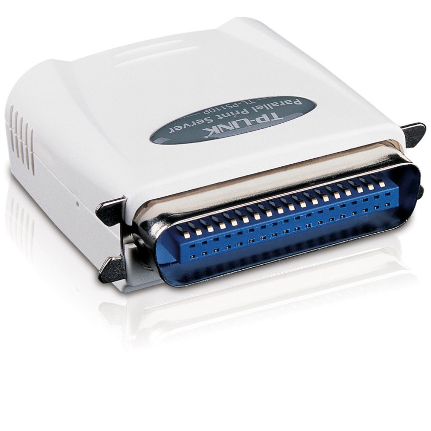 TP-LINK TL-PS110P Single Parallel Port Fast Ethernet Print Server -สีขาว