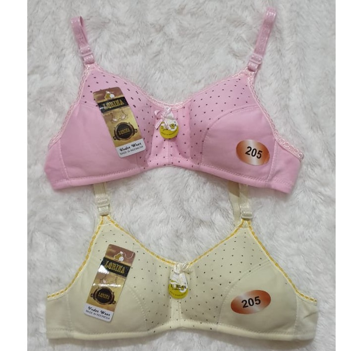 Bh / Bra Lorina 205 ชุดชั้นในสําหรับวัยรุ่นผู้หญิงไม่มีฟองและไม่มีลวด