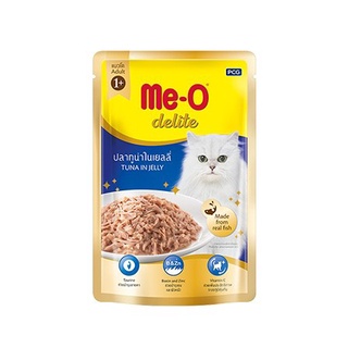 New! Me-O Delite Cat Premium Pouch 🐱❤️ มีโอ ดีไลท์  อาหารเปียกสำหรับแมว มาใหม่แกะกล่อง มาแย้วจ๋า 14 รส ขนาด 70g