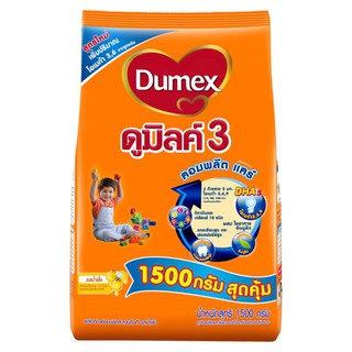 นมผงสำหรับเด็ก ดูเม็กซ์ ดูมิลค์ 3 ฅอมพลีต แฅร์ ผลิตภัณฑ์นมชนิดละลายทันที รสน้ำผึ้ง 1500กรัม นมผงและอาหารสำหรับทารกและเด็