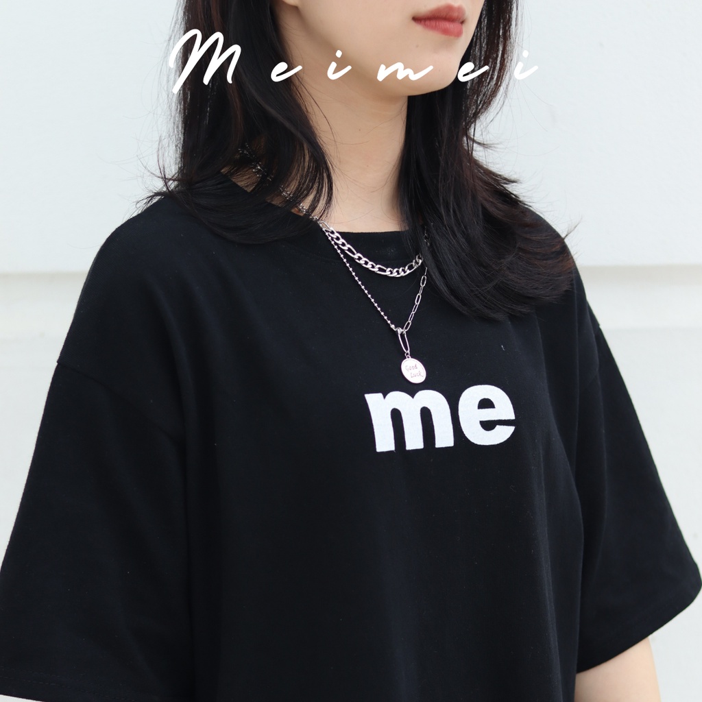 เสื้อยืดทรงหลวมมาตรฐานสําหรับผู้ชายและผู้หญิง Meimei ME-A004 เสื้อยืด unisex