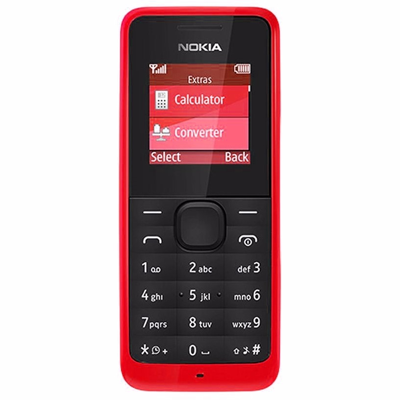 199 บาท โทรศัพท์มือถือโนเกีย ปุ่มกด  NOKIA 105 (สีแดง) 3G/4G รุ่นใหม่  2020 Mobile & Gadgets