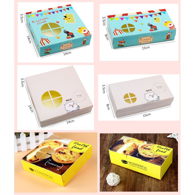 พร้อมส่ง สต็อกแน่นน  กล่องใส่ทาร์ตไข่ 207 แพค100ชิ้นลดราคา
