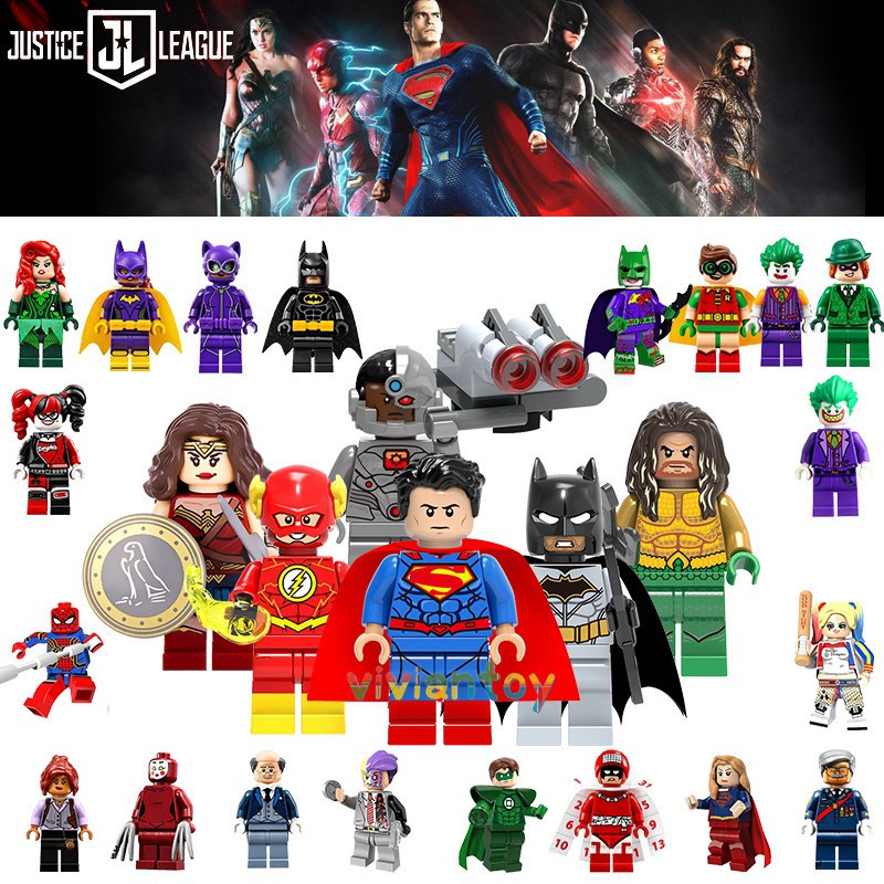 ฟิกเกอร์ Justice League Superman Batman Wonder ของเล่นสําหรับเด็ก