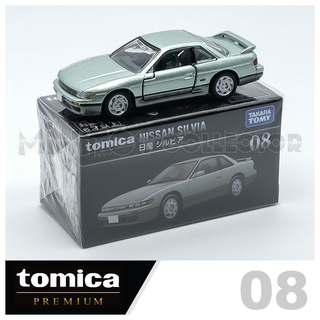 รถเหล็กTomica ของแท้ Tomica Premium No.08 NISSAN SILVIA