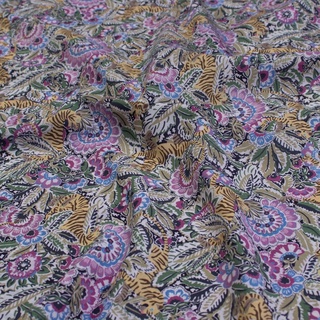 รหัส PRSHCO0340 ผ้าคอตตอนพิมพ์ลาย (Cotton liberty print) หน้ากว้าง 56 นิ้ว