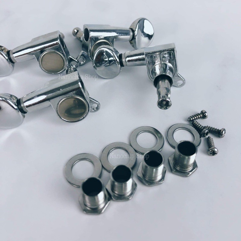 (พร้อมส่ง)ลูกบิดอูคูเลเล่เหล็กตันสีเงิน ลูกบิดอูคูเลเล่แบบเปลือย หมุนลื่น ทนทาน  แถมฟรี น๊อต แหวนรอง ครบชุดพร้อมติดตั้ง ราคา ถูกที่สุด ดีลบีเคเค แกลเลอรีภาพที่ 4