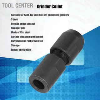 [คลังสินค้าใส]Tool Center คอลเล็ตเครื่องเจียรนิวเมติก 45# เหล็ก 3 ขากรรไกร อุปกรณ์เสริม สําหรับ S40A S40‐360