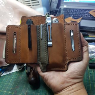 Leather EDC Man pouch