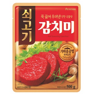พร้อมส่ง! แดซัง ผงปรุงรสเนื้อสำหรับทำน้ำซุป 1 กิโลกรัม Daesang Jinqookdashi Soup Beef Flavor 1 kg