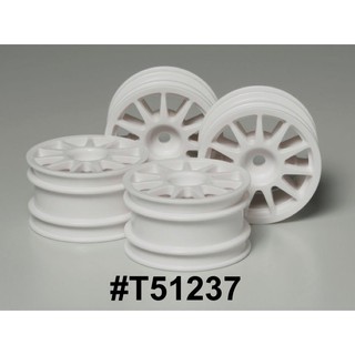 TAMIYA 51237 M-CHASSIS 11-SPOKE WHEELS 4PCS. (WHITE)