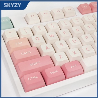 137 คีย์ Rouge keycaps XDA Profile พระอาทิตย์ตกดินไล่โทนสี PBT Dye Sub แป้นพิมพ์เครื่องกล Keycap Set