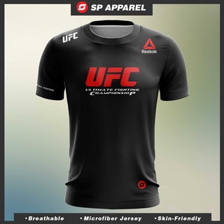 เสื้อยืดแขนสั้น ผ้าฝ้าย พิมพ์ลายโลโก้ Ufc X Reebok RED สําหรับผู้ชาย