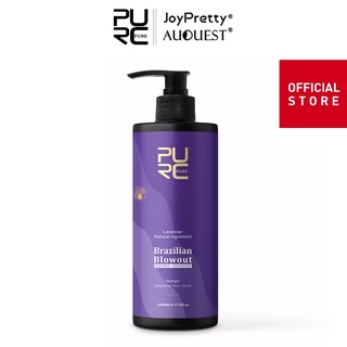 PURC Brazilian Blowout Keratin ทรีทเม้นท์ เคราติน 12% กลิ่นลาเวนเดอร์ ช่วยให้ผมตรง เรียบลื่น และงอ 30 นาที 1000 มล.