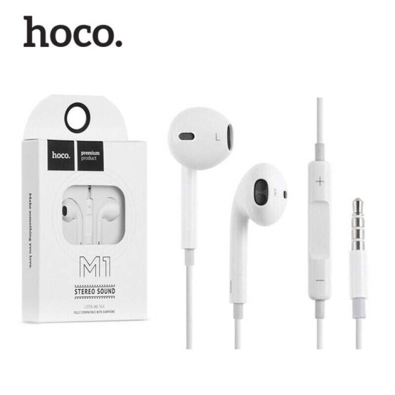 Hoco M1 หูฟัง สมอลทอร์ค มีปุ่มปรับเสียง มีไมค์ Original Stereo Sound Small Talk