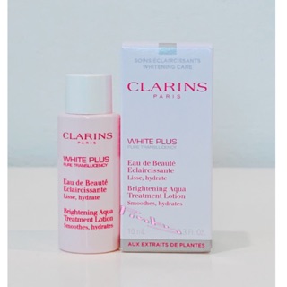 โลชั่นปรับสภาพผิว กระจ่างใส Clarins White Plus Brightening Aqua Treatment Lotion  10 ml