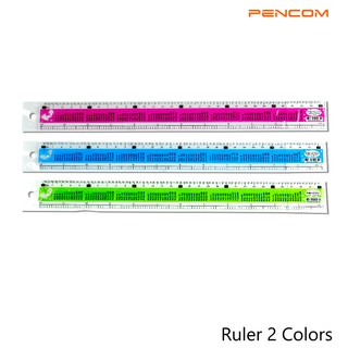 Pencom ไม้บรรทัด 30 ซม. สูตรคูณ Ruler 30 cm. multiplication table