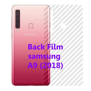 ฟิล์มคาร์บอนไฟเบอร์ลายเคฟล่า Sticker Film Samsung Galaxy A9 2018 สำหรับติดกันรอยหลังเครื่อง ฟิล์มกันรอยหลังเครื่อง