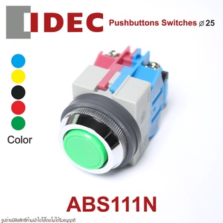 ABS111N IDEC สวิตช์กด IDEC 25mm Pushbuttons 25mm idec พุชบัทตอน 25mm IDEC ABS111N IDEC