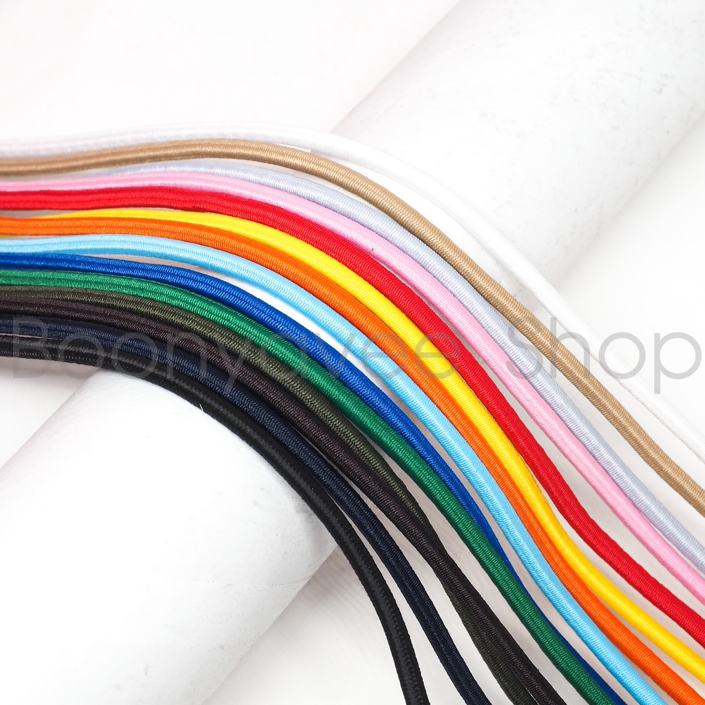 ยางยืดกลม ขนาด 3 มิล อย่างดี ตัดแบ่งขายเป็นเมตร