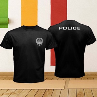 เสื้อยืด พิมพ์ลาย Gotham City Police Department GCPD Of The Dark Knight สีดํา แฟชั่นฤดูร้อน สไตล์เรโทร สําหรับผู้ชายSize