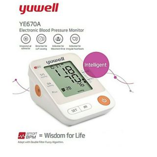 (รับประกัน 5 ปี) เครื่องวัดความดันโลหิตดิจิตอล YUWELL Eรุ่น YE670A