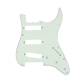 Musiclily Pro 11-Hole 62 Sss Strat Pickguard สไตล์วินเทจสําหรับ American Stratocaster 62, 3Ply สีเขียวมิ้นท์