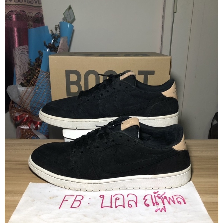 jordan 1 retro low og black vachetta
