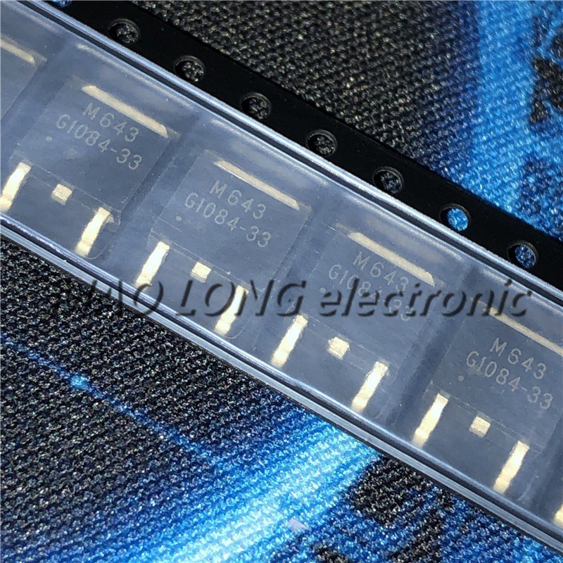 10 ชิ้น/ล็อต G1084-33T43UF G1084-33 TO-252 ตัวควบคุมสามทางใหม่