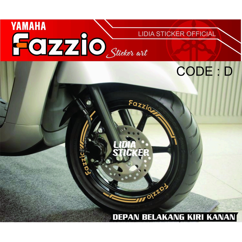 สติ๊กเกอร์ FAZZIO CODE D RIM