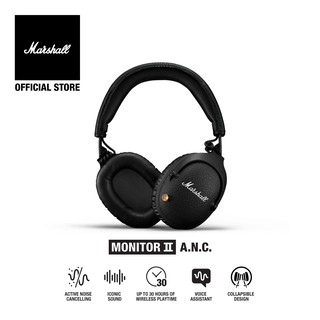 🎧🎵Marshall หูฟังไร้สาย - Marshall Monitor II A.N.C Bluetooth Black/