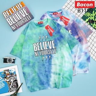 เสื้อยืด มัดย้อม ลาย BELIEVE IN YOURSELF