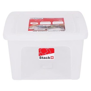 กล่องอเนกประสงค์ กล่องฝาปิด STACKO CK180 39.5x34x19.9 ซม. สีใส